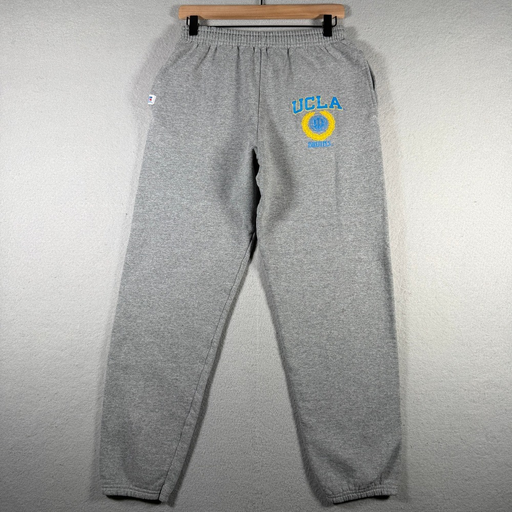 Russell Athletic UCLA Bruins Sweatpants Mens Small Gray Collegiate Fleece Pants